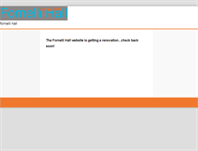 Tablet Screenshot of fornellihall.com